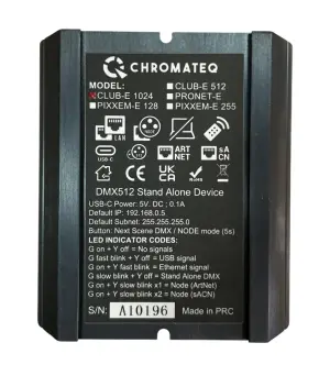 DMX контроллер Chromateq CLUB-E 1024
