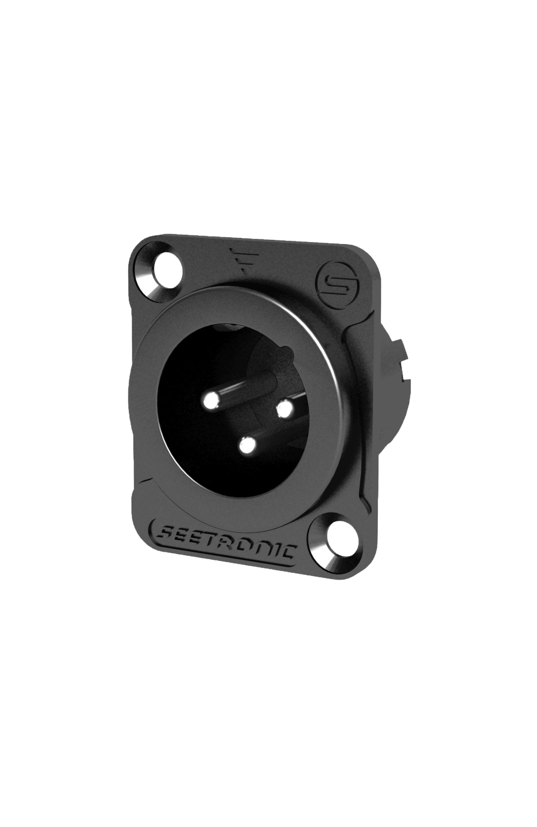 Панельный разъем XLR Seetronic MJ3F2C-B тип D 3-pin