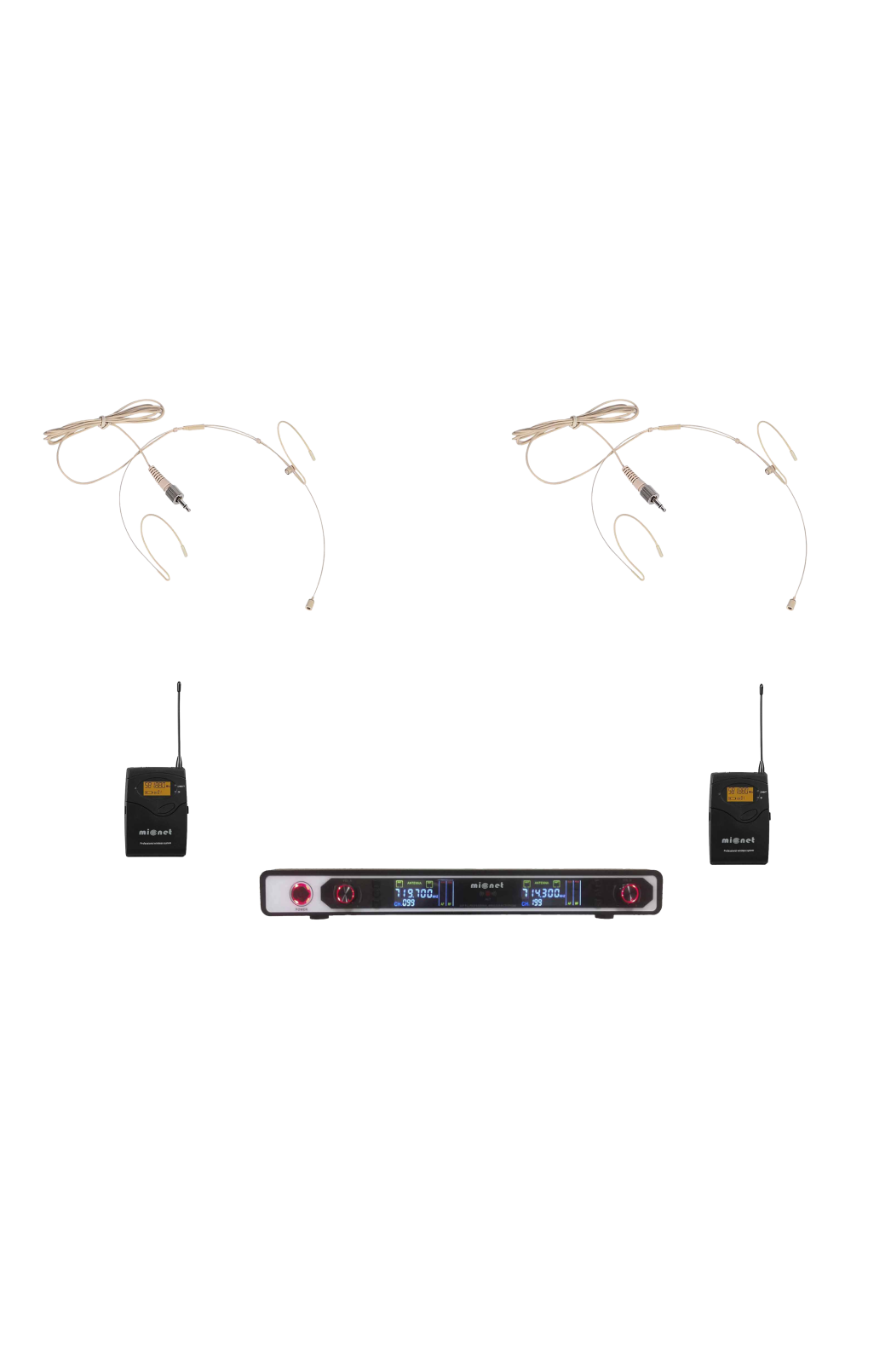Микрофонная радиосистема Micnet Dual Head Set (2 головных микрофона)