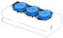 Коробка розеточная КРА3-R3