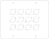 Установочная пластина для лючка OП4-D12