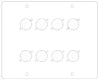 Установочная пластина для лючка ОП4-D8
